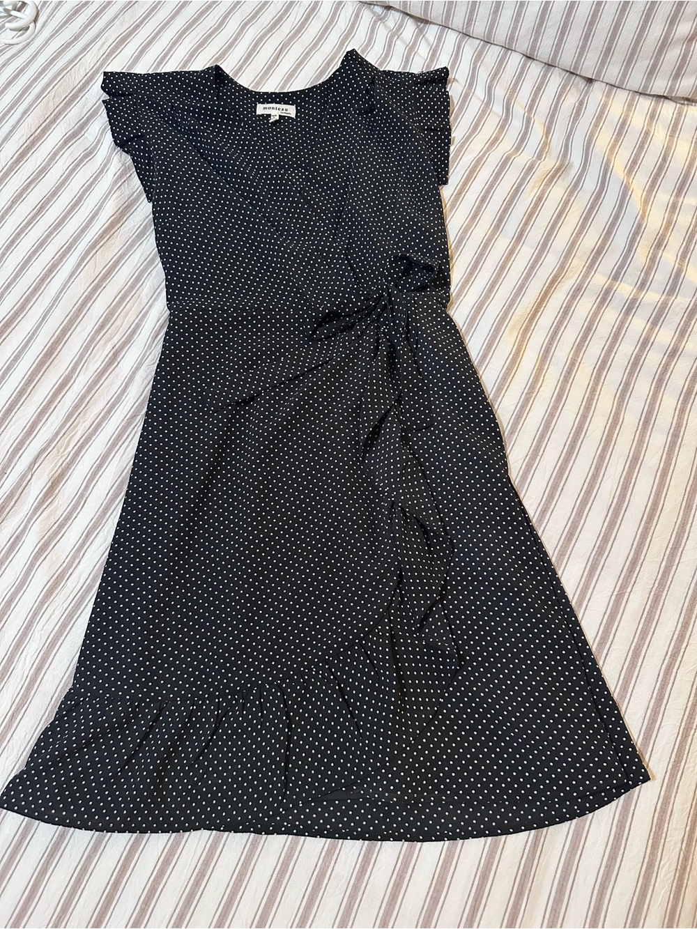 Black Polka Dot Women's Dress